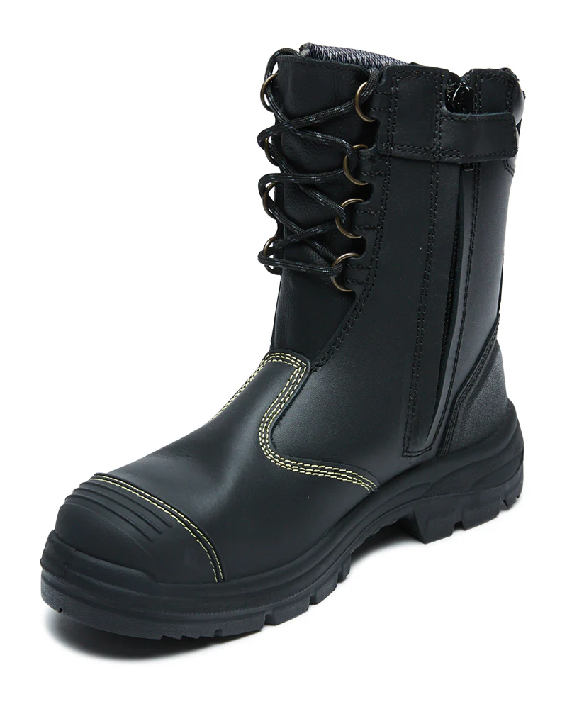 55380 High Leg Zip Sided Boot - Black