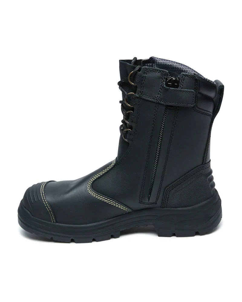 55380 High Leg Zip Sided Boot - Black - Image 2