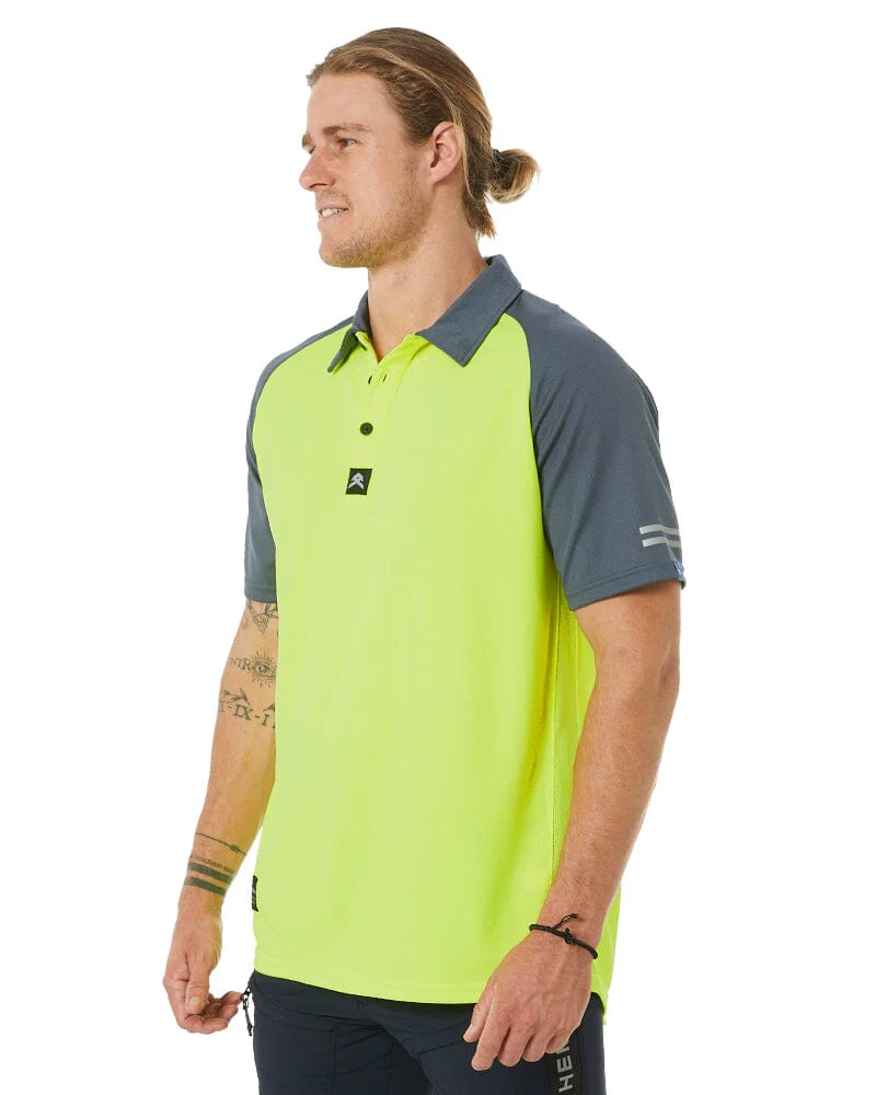 Hi Flow Performance Polo - Hi Vis Yellow - Image 3