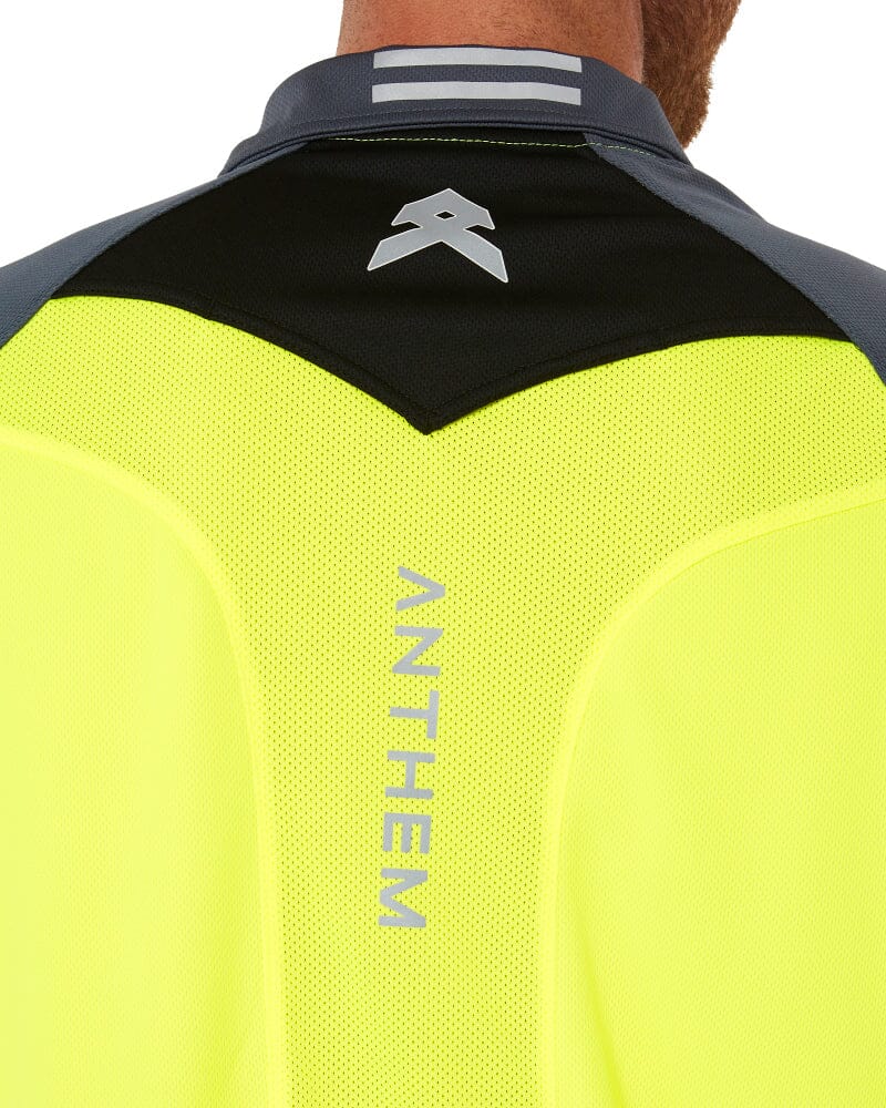 Hi Flow Performance Polo LS - Hi Vis Yellow - Image 5