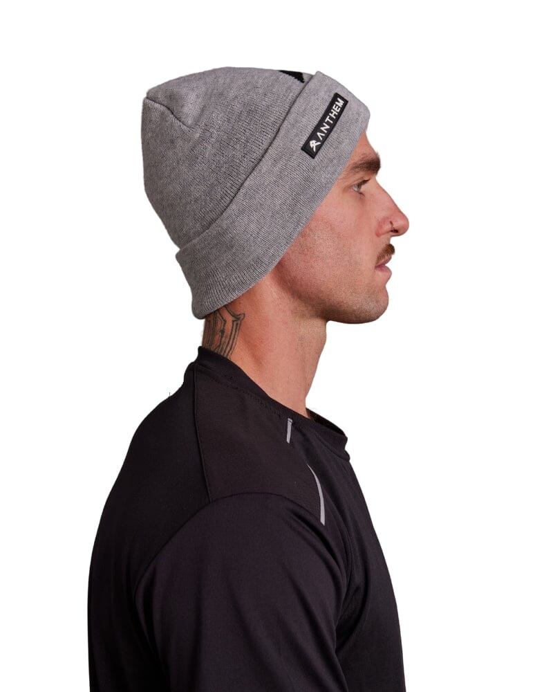 Knit Logo Beanie - Grey - Image 2