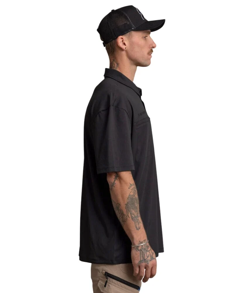 Lightweight Performance Polo - Black - Image 5