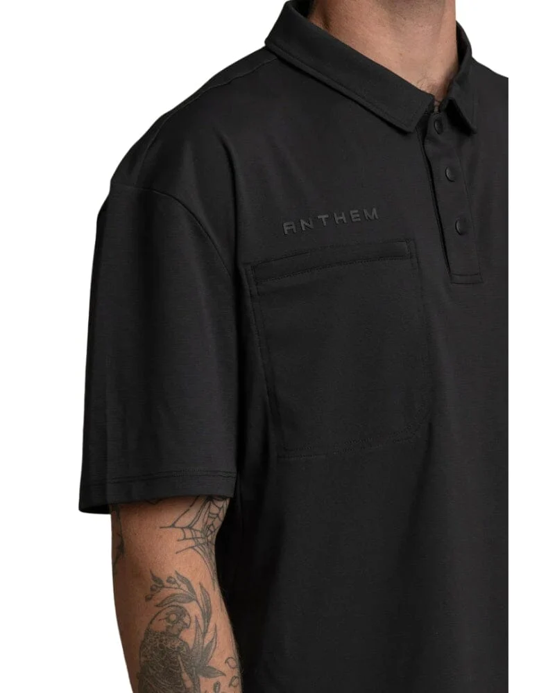 Lightweight Performance Polo - Black - Image 7