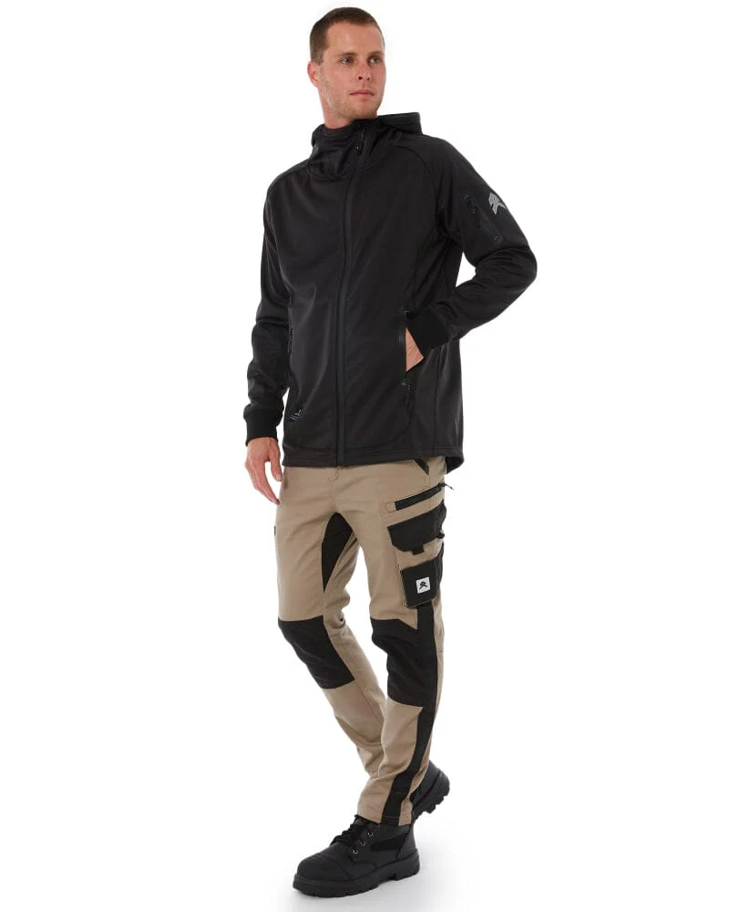 Tech Stretch Soft Shell Jacket - Black - Image 2