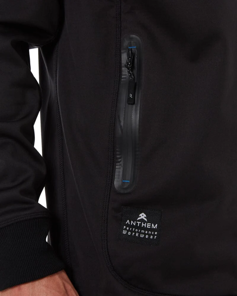 Tech Stretch Soft Shell Jacket - Black - Image 7
