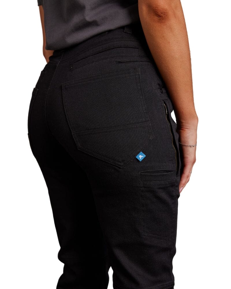 Womens Tech Stretch Denim - Black Wash - Image 5