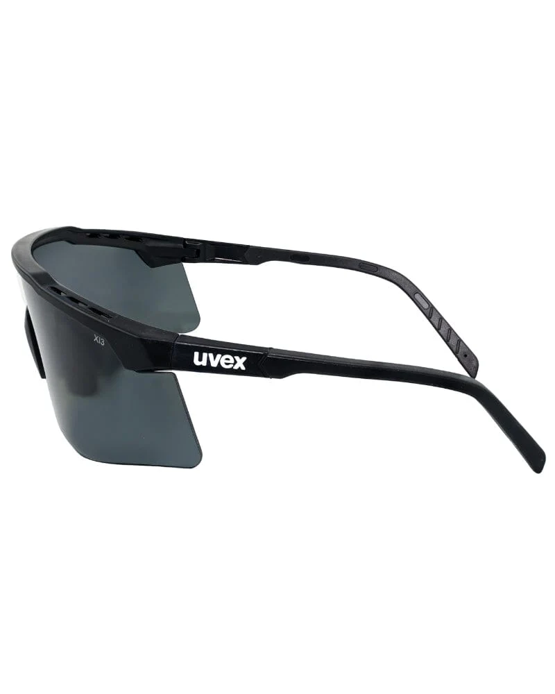 Apex Polarised Safety Glasses Black Frame - Grey - Image 2