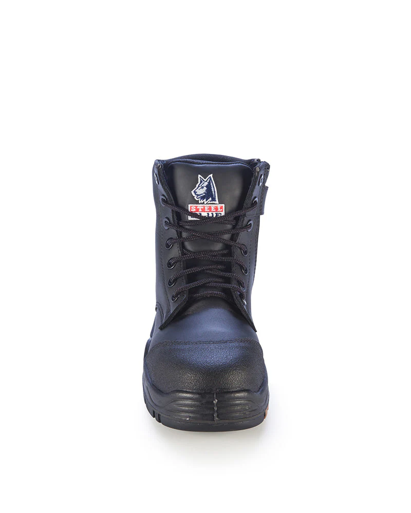 Argyle Composite Toe With Zip - Black - Image 5
