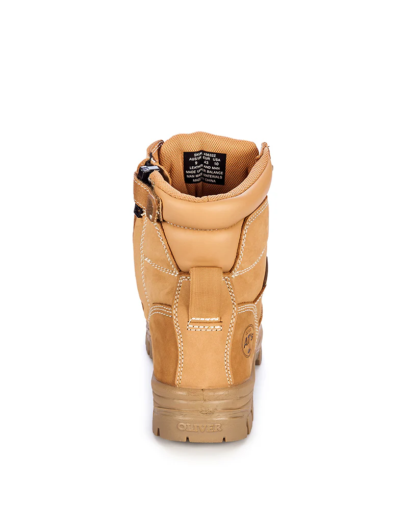 AT 45632z Composite Toe Zip Side Boot - Wheat - Image 3
