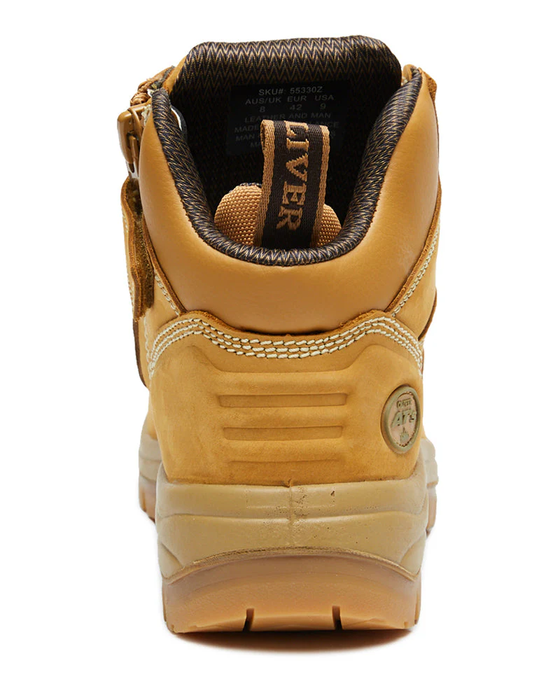 AT 55-330Z Hiker Safety Boot with Zip - Wheat - Image 3