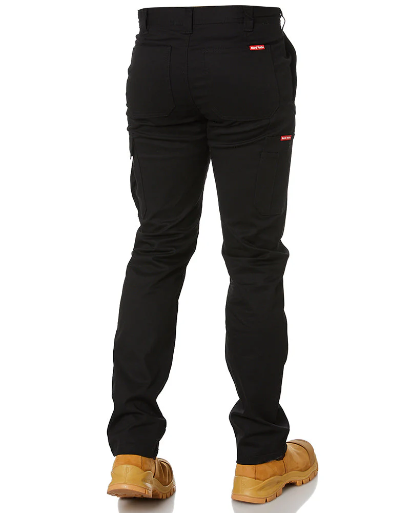 Basic Stretch Cargo Pant - Black - Image 5