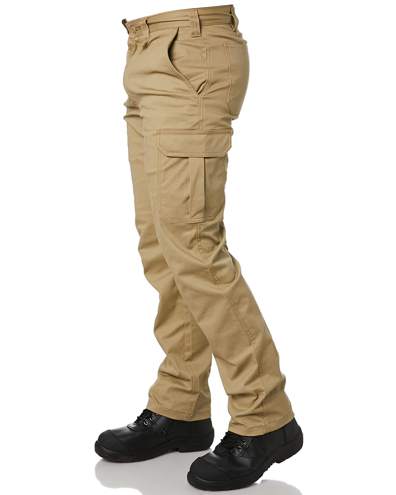 Basic Stretch Cargo Pant - Khaki - Image 3