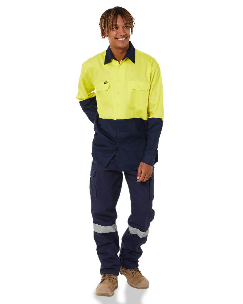 8 Pocket Cargo Pant with Tape - Navy - Image 2