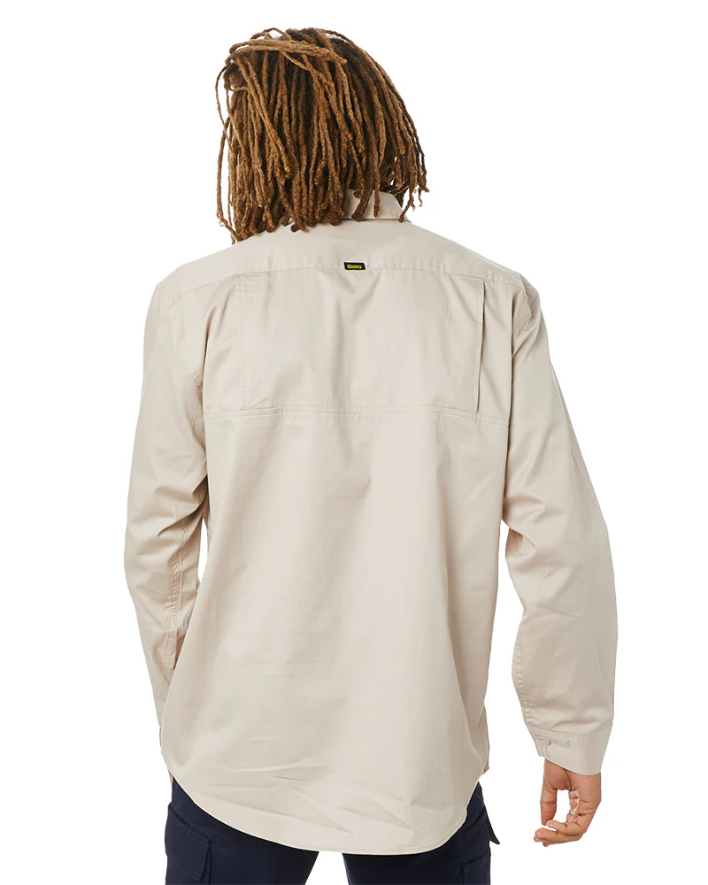 Cool Lightweight Drill Shirt LS - Sand - Image 4