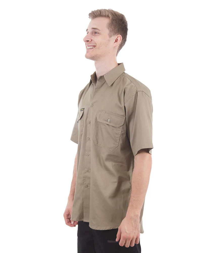 Cool Lightweight Drill Shirt SS - Khaki - Image 2
