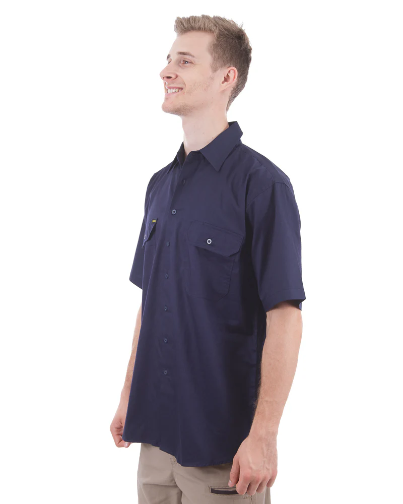 Cool Lightweight Drill Shirt SS - Navy - Image 2