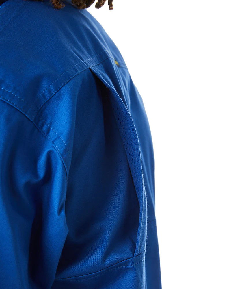 Cool Lightweight Drill Shirt SS - Royal - Image 6