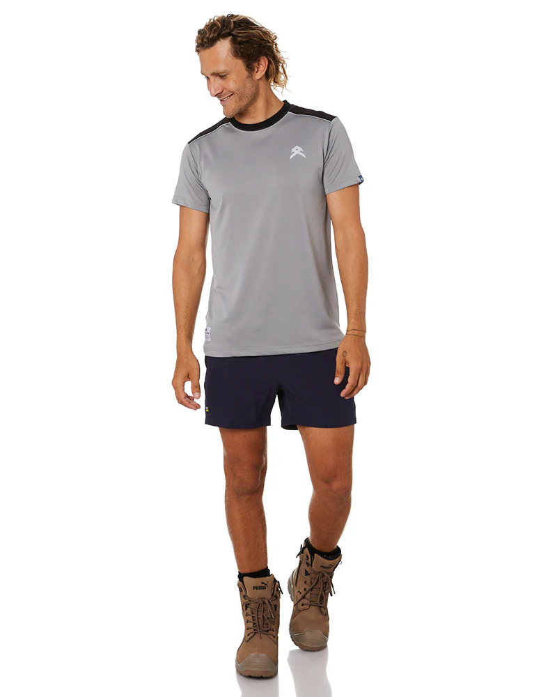 Flex and Move 4-Way Stretch Elastic Waist Short - Navy - Image 2