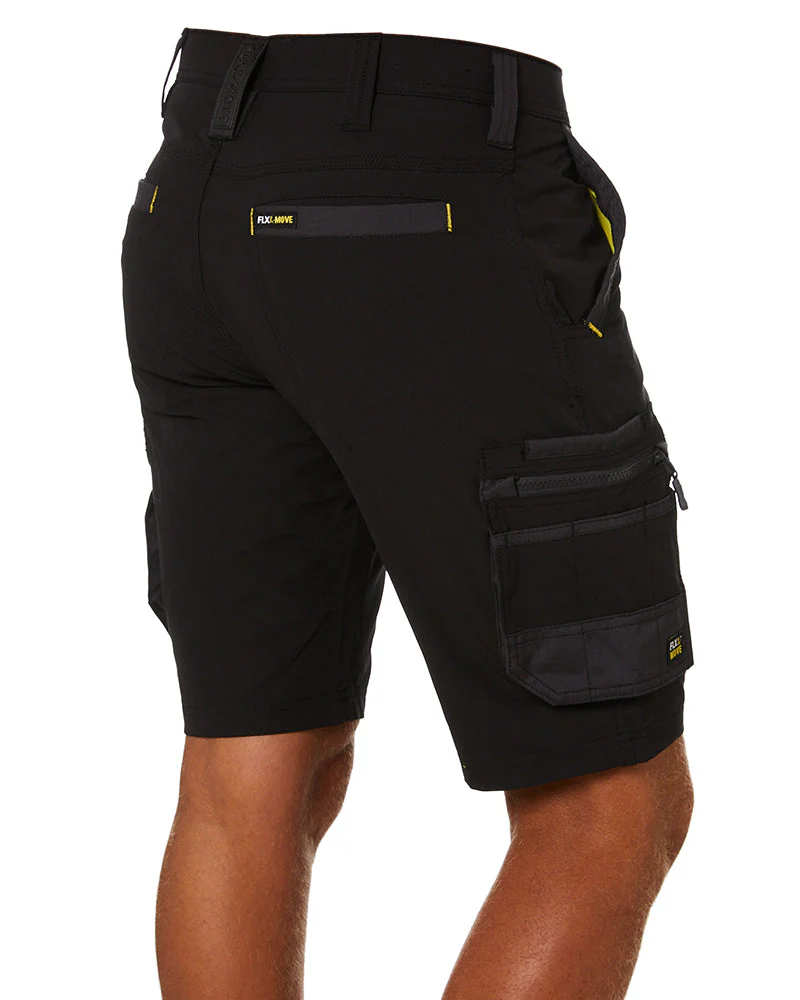 Flex and Move 4-Way Stretch Zip Cargo Short - Black - Image 5