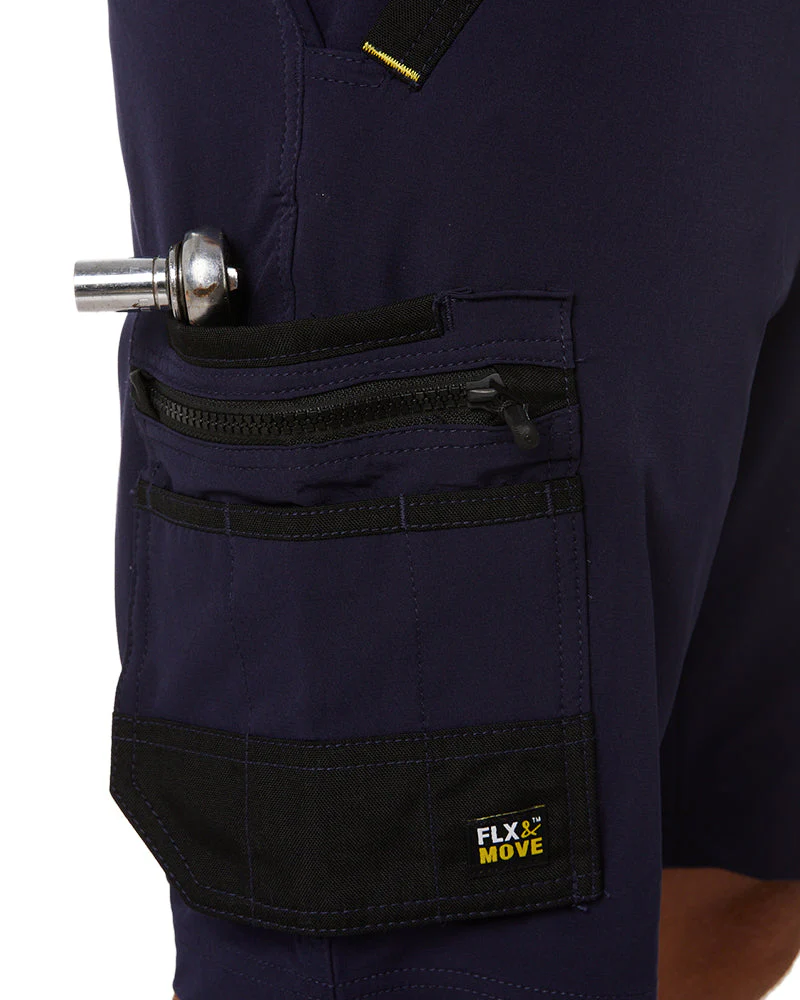 Flex and Move 4-Way Stretch Zip Cargo Short - Navy - Image 7