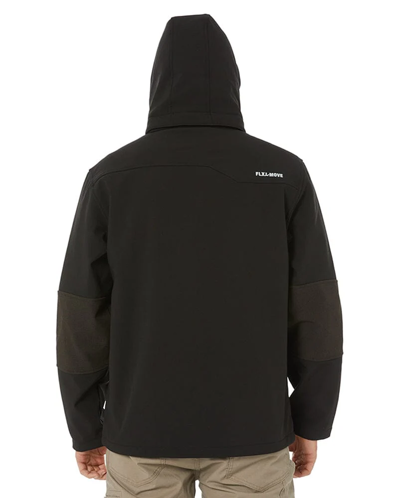 Flex and Move Hooded Soft Shell Jacket - Black - Image 4