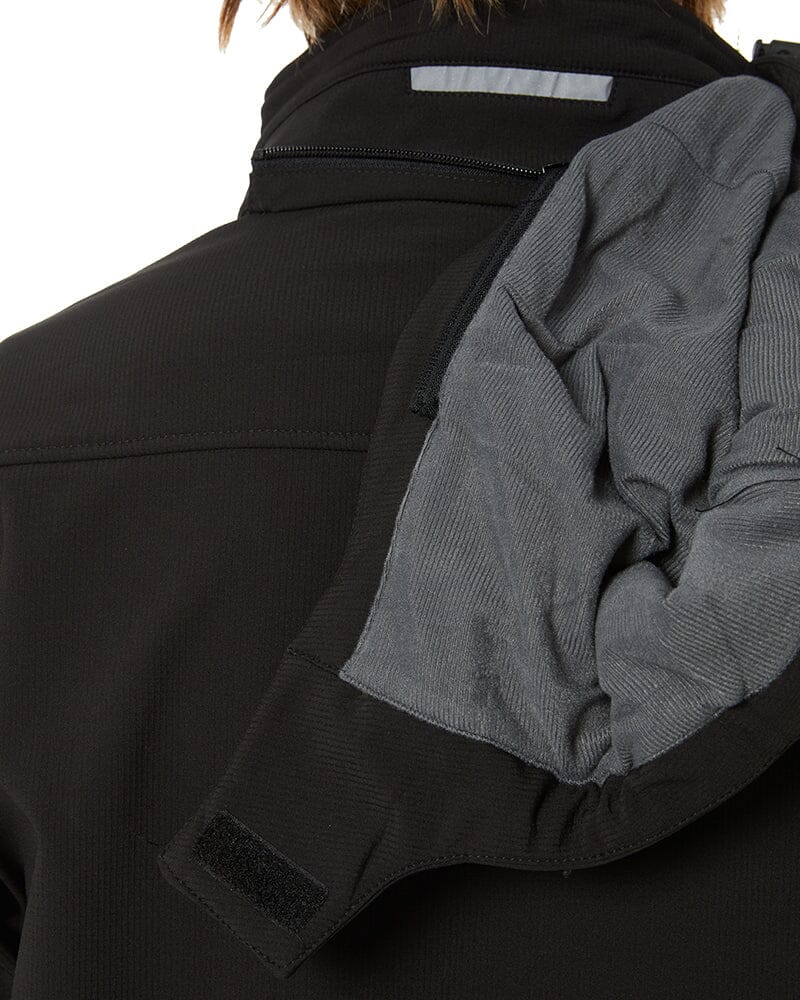 Flex and Move Hooded Soft Shell Jacket - Black - Image 5