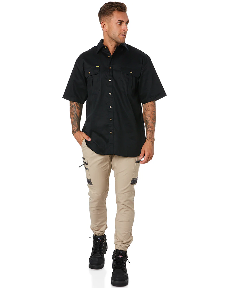 Flex and Move Stretch Cargo Cuffed Pants - Stone - Image 2