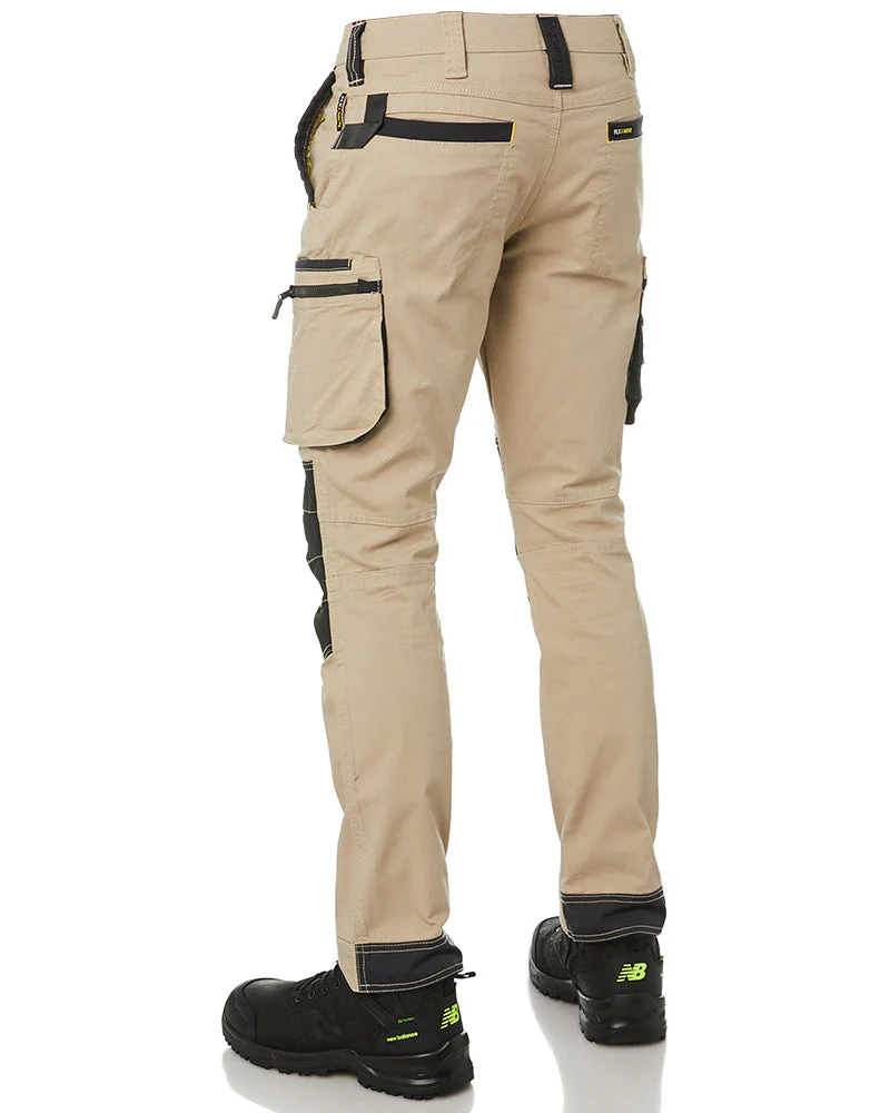Flex and Move Stretch Utility Zip Cargo Pant - Stone - Image 4
