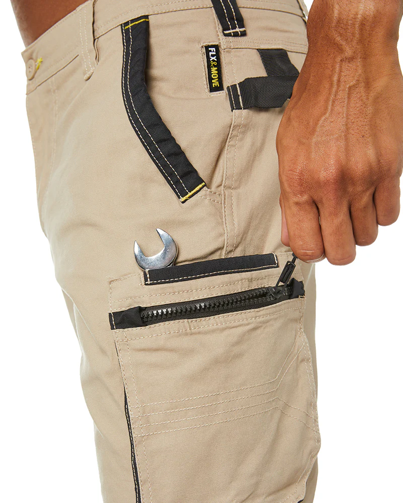 Flex and Move Stretch Utility Zip Cargo Pant - Stone - Image 7