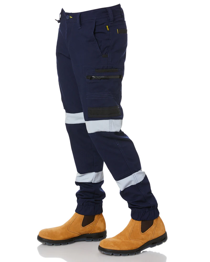 Flex and Move Taped Stretch Cargo Cuffed Pants - Navy - Image 3
