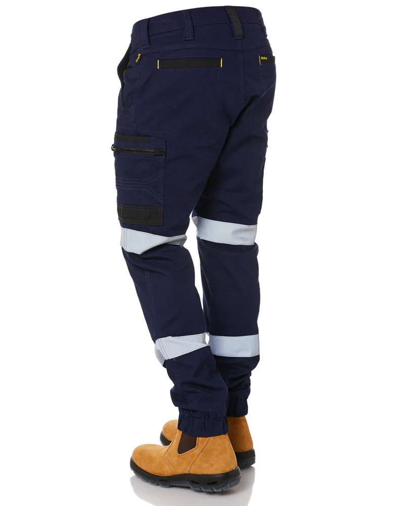 Flex and Move Taped Stretch Cargo Cuffed Pants - Navy - Image 4