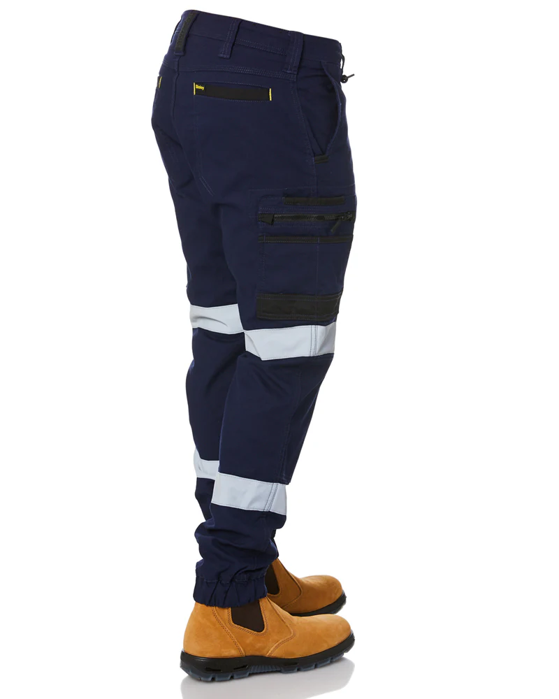 Flex and Move Taped Stretch Cargo Cuffed Pants - Navy - Image 5