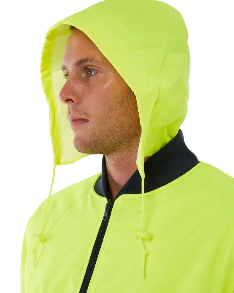 Hi Vis Bomber Jacket - Yellow/Navy - Image 8