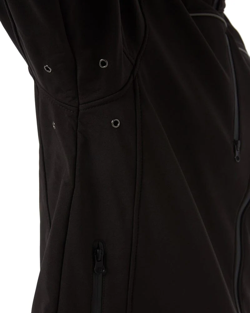 Mens Soft Shell Jacket - Black - Image 7