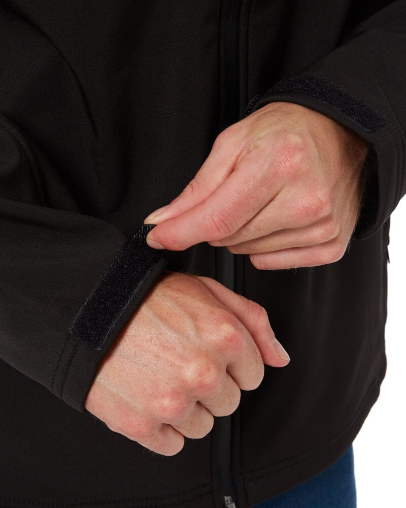 Mens Soft Shell Jacket - Black - Image 8