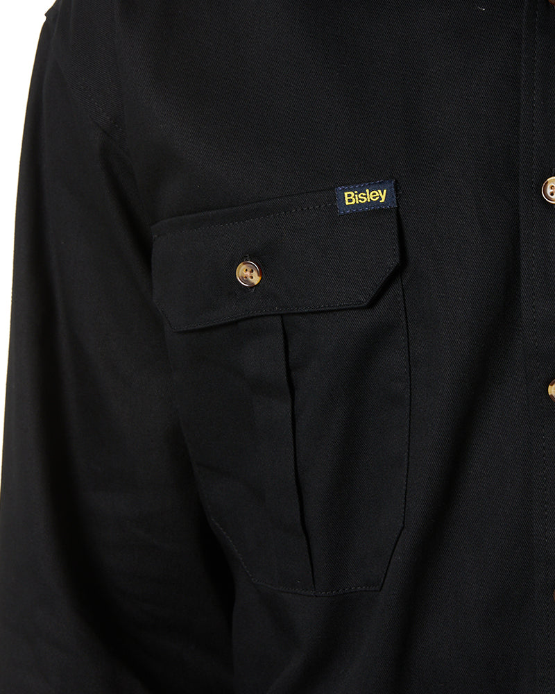 Original Cotton Drill LS Shirt - Black - Image 5
