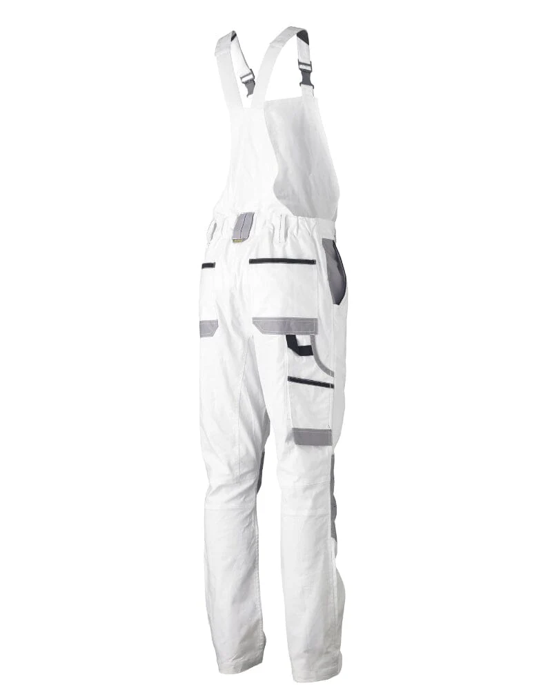 Painters Contrast Bib & Brace Overall - White - Image 2