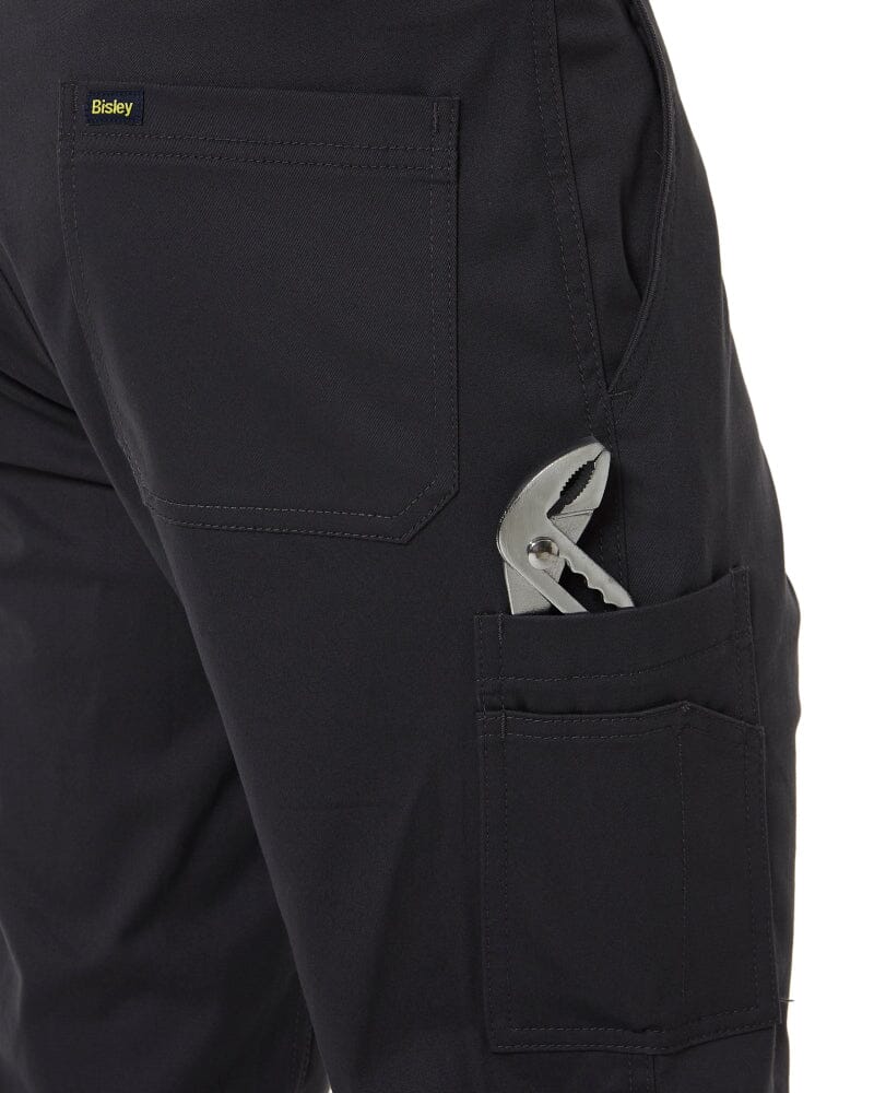 Stretch Cotton Drill Cargo Pants - Charcoal - Image 6