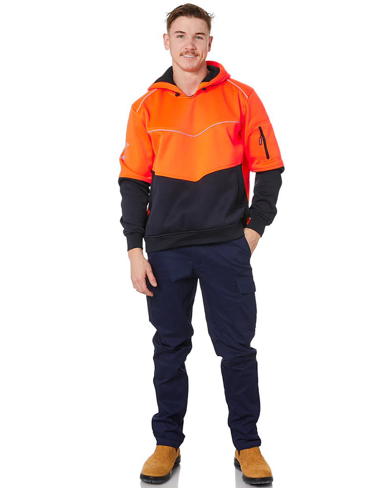 Stretch Cotton Drill Cargo Pants - Navy - Image 2