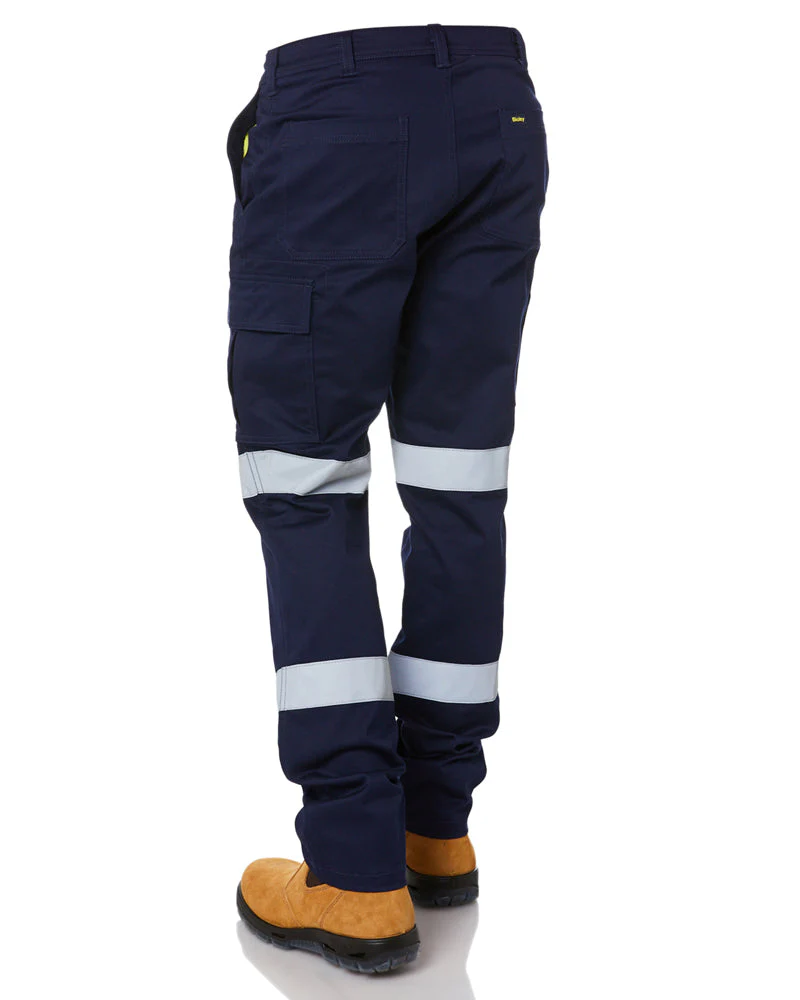 Taped Biomotion Stretch Cotton Drill Cargo Pants - Navy - Image 4