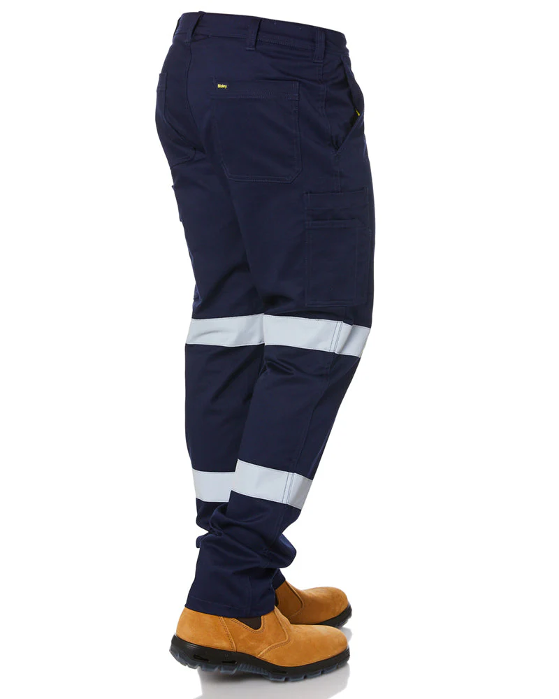 Taped Biomotion Stretch Cotton Drill Cargo Pants - Navy - Image 5