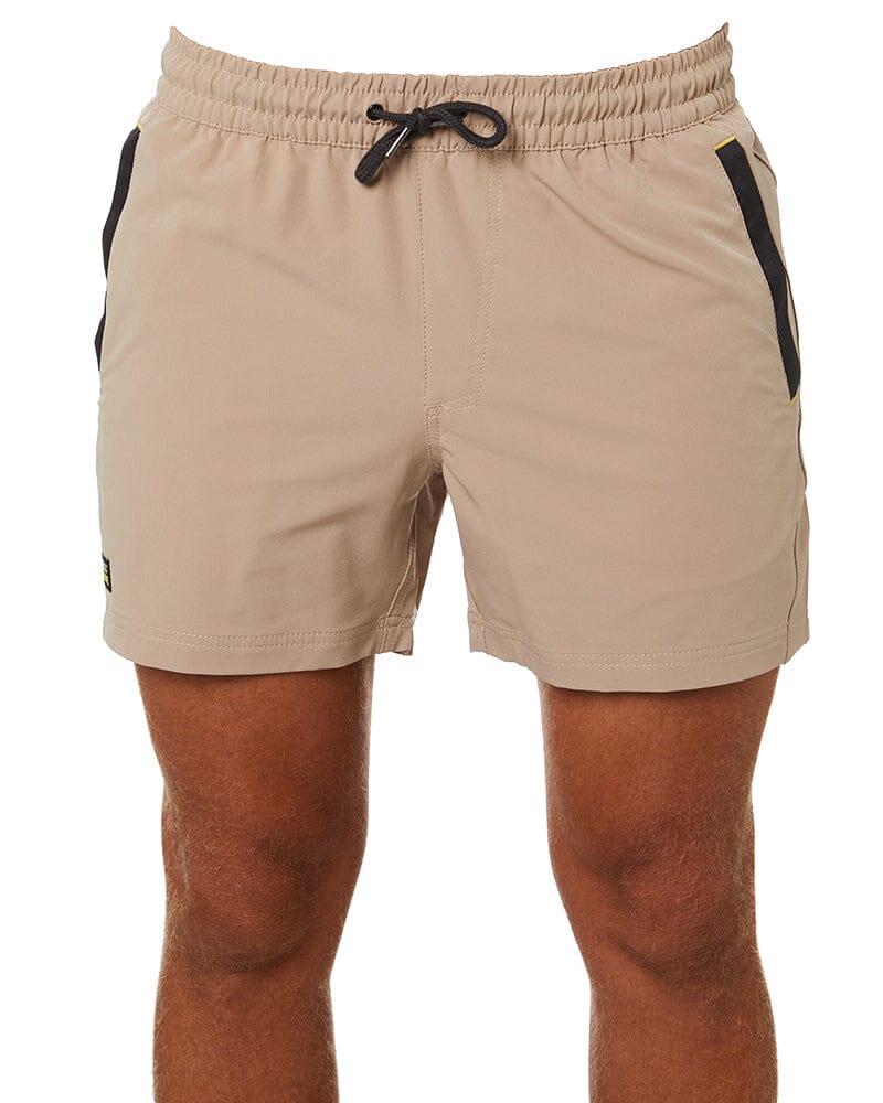 Tradies Flex And Move 4-Way Stretch Elastic Short 4 Value Pack - Stone - Image 2