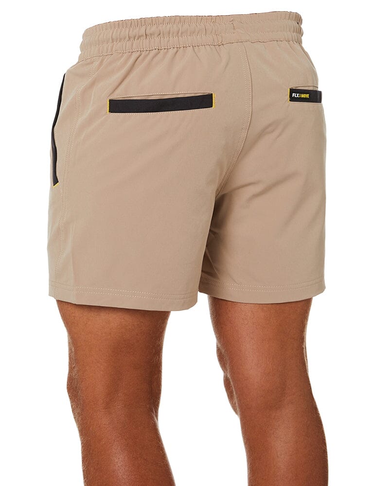 Tradies Flex And Move 4-Way Stretch Elastic Short 4 Value Pack - Stone - Image 5