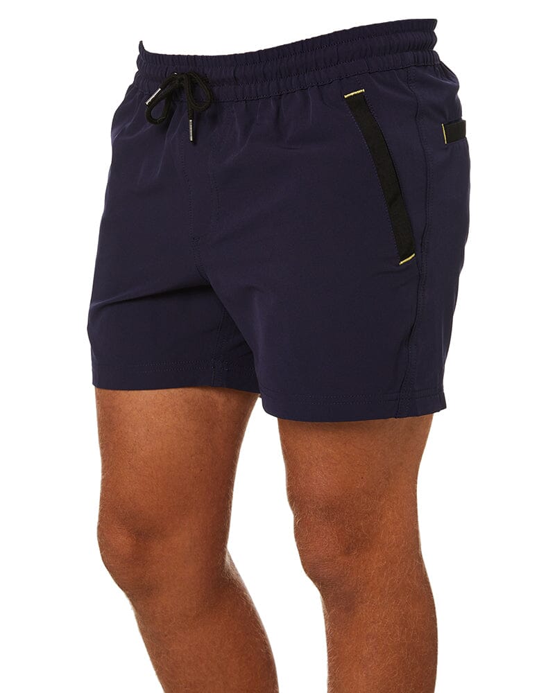 Tradies Flex And Move 4-Way Stretch Elastic Short Value Pack - Navy - Image 3