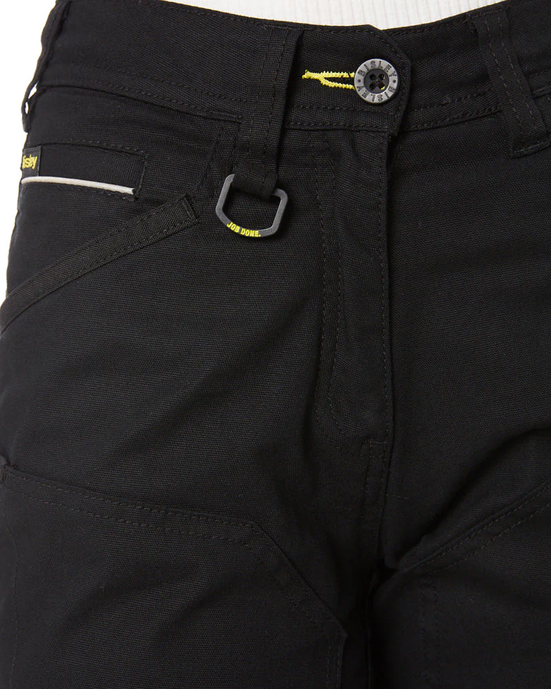 Womens Flex and Move Stretch Cotton Shield Cuff Pants - Black - Image 6