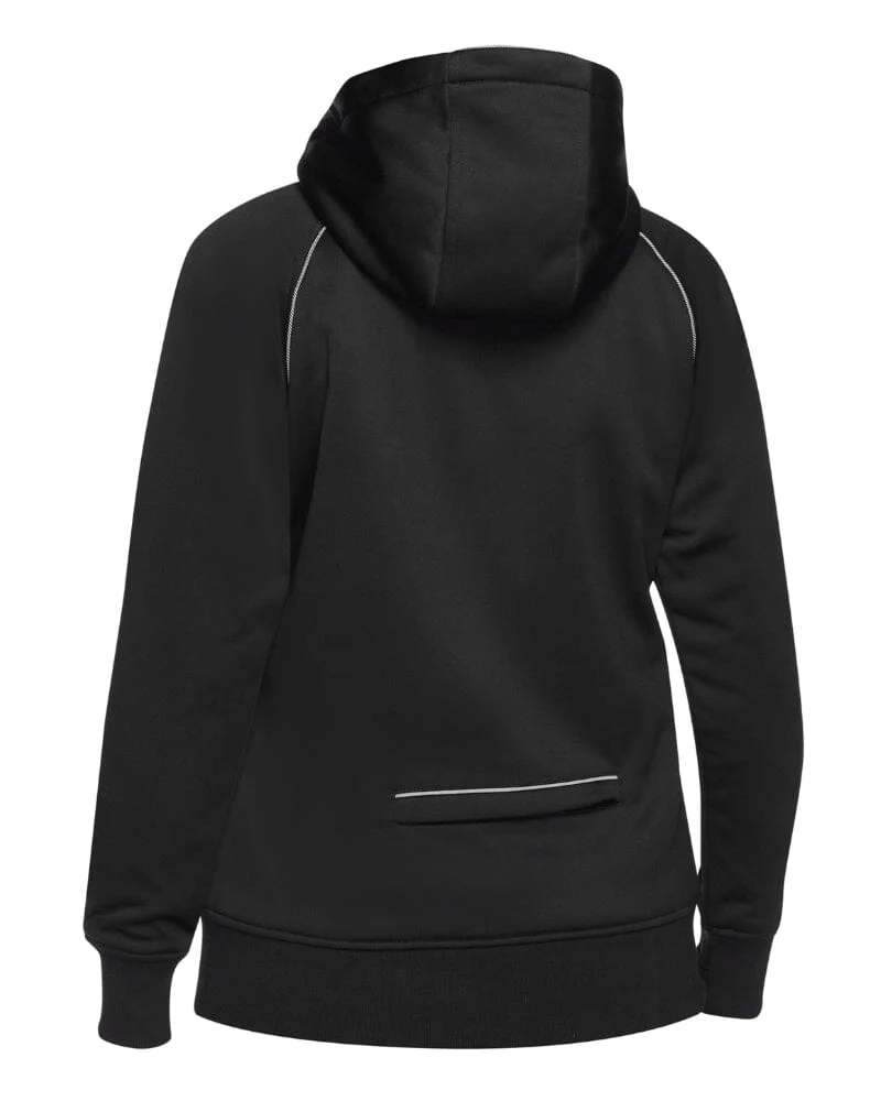 Womens Hoodie With Sherpa Lining - Black - Image 2