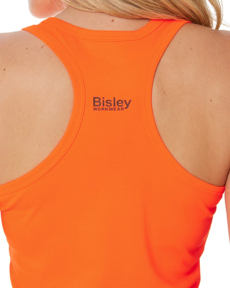 Womens Racer Back Singlet - Orange - Image 5