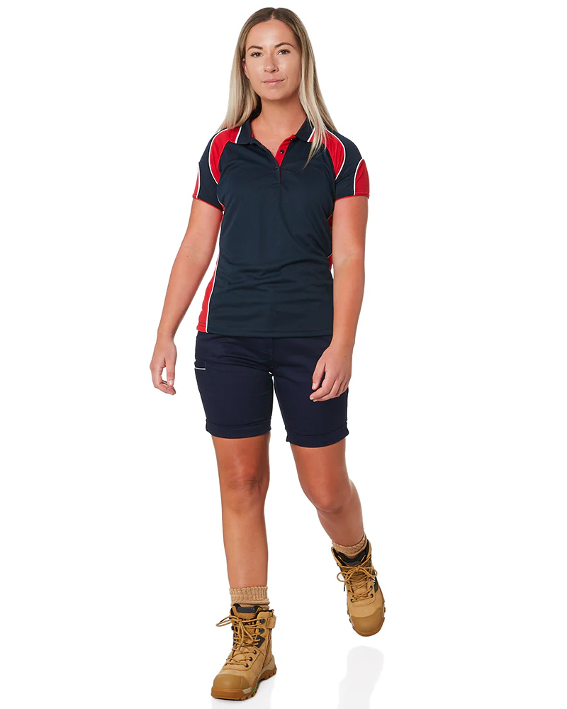 Womens Stretch Cotton Short - Navy - Image 2