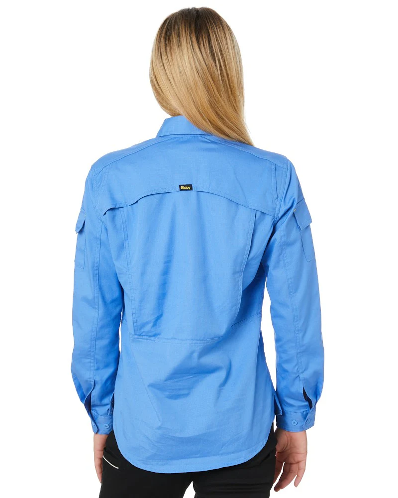 Womens X Airflow Ripstop LS Shirt  - Blue - Image 4