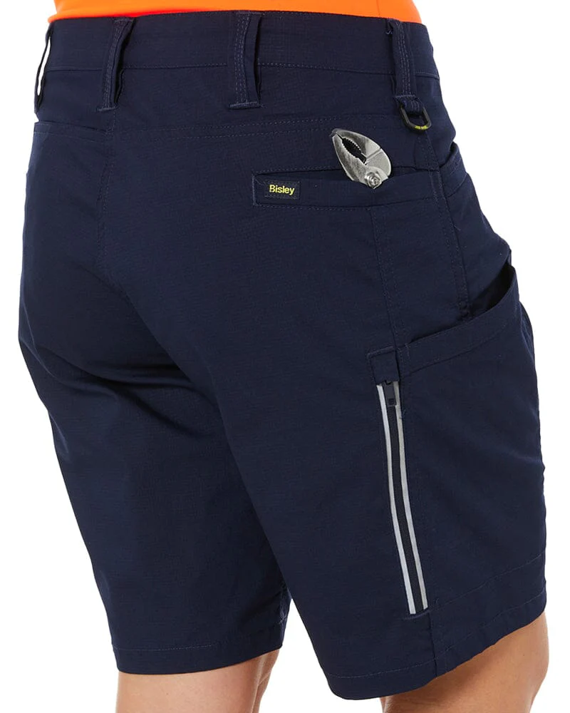 Womens X Airflow Stretch Ripstop Vented Cargo Short - Navy - Image 7